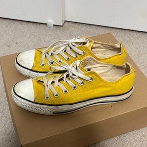 Converse Bright Yellow Sneakers with White Accents